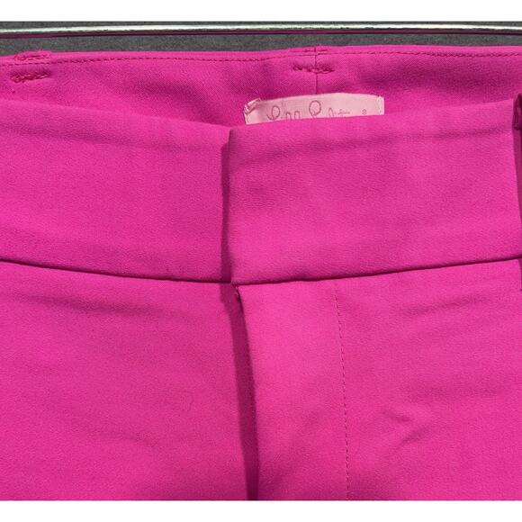 Lilly Pulitzer Worth Skinny Barbie Pink Stretch Pants Size 2 - Picture 4 of 13